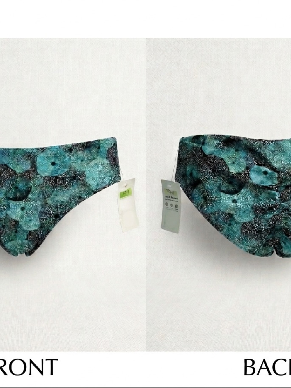 🩱🌊 Fused Hawaii Sea Urchin Print Bikini Bottoms XL 8888-4 🌊🩱